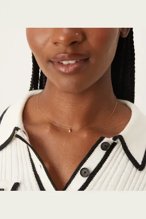 Orelia Fine micro pearl necklace in 18k plated