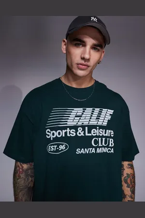 ASOS Oversized t-shirt with sports club front print in