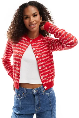 Tommy Hilfiger All over logo cardigan in