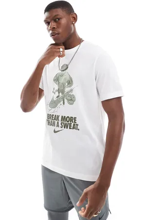 Nike Dri-FIT slogan short sleeve t-shirt in