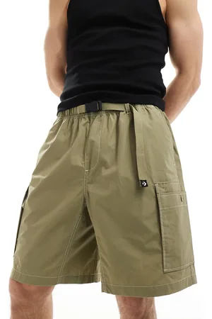 Converse Woodmark utility baggy shorts in khaki
