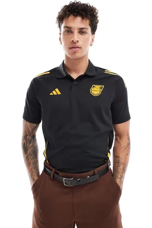 adidas Adidas Football Jamaica 24/25 polo shirt in & gold