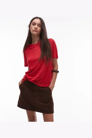 MANGO Linen t-shirt in