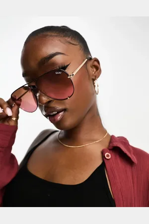 Quay Australia Quay High Key aviator sunglasses in and gold