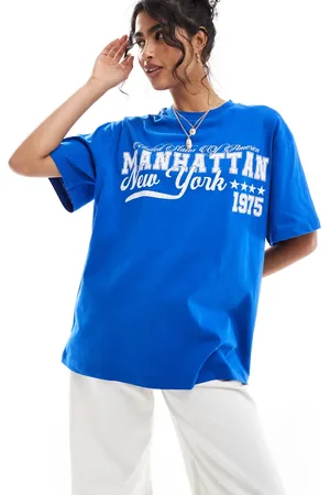 ASOS Oversized t-shirt with manhattan graphic in