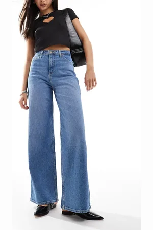 Lee Stella high waisted a-line jeans in mid