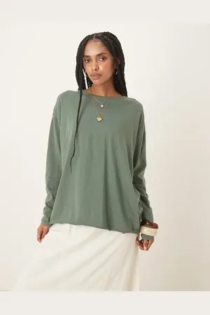 Free People Nina long sleeve t-shirt in topiary