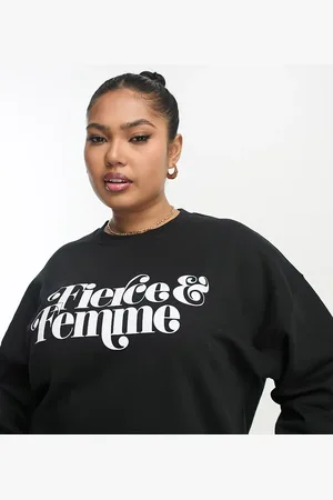 In The Style Exclusive fierce and femme motif sweatshirt in