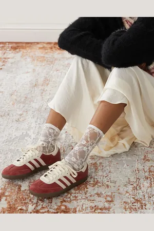 adidas Samba OG trainers in burgundy and beige