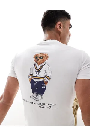 Ralph Lauren Heritage bear back print t-shirt custom fit in