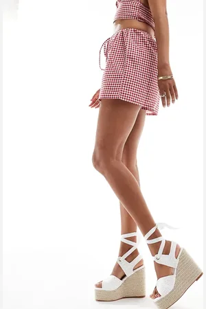 Public Desire Solstice heeled espadrille with woven straps in