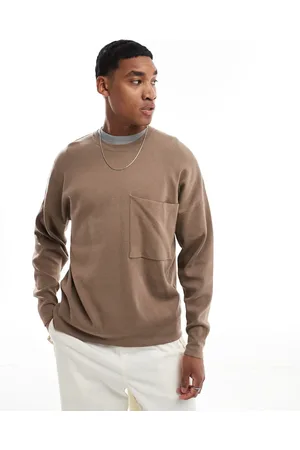 Only & Sons Crew neck drop shoulder knit in