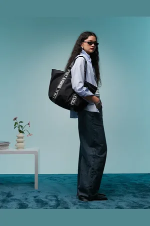 Bimba y Lola Contrast strap tote bag in