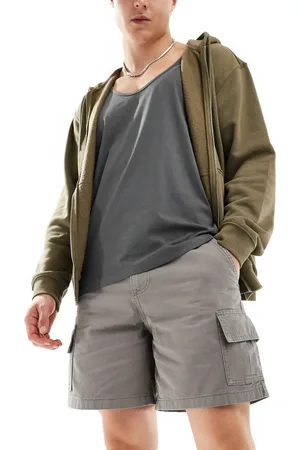 ASOS Fit cargo shorts in charcoal
