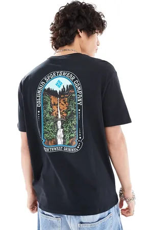 Columbia Cavalry trail back print t-shirt in