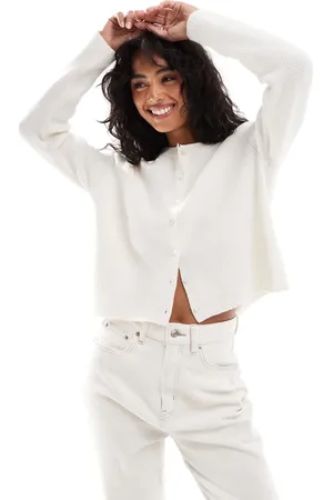 Stradivarius Cardigan in white