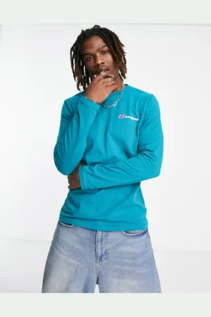 Berghaus Heritage Front and Back logo long sleeve t-shirt in teal