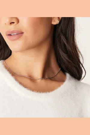 LOST SOULS Stainless steel satellite fine chain necklace in