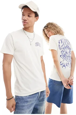 Vans Prowler back print t-shirt in off