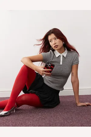Motel Asuka knitted polo top in