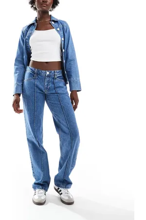 ASOS Western detail jeans in mid