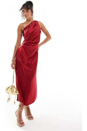 Pretty Lavish Amelia ruched midaxi dress in