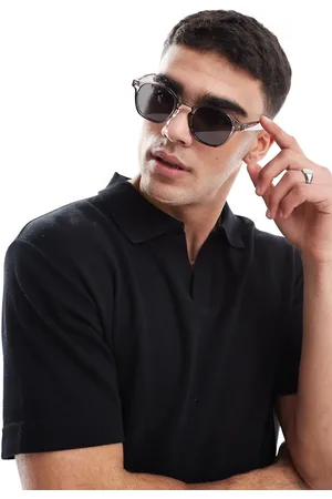 ASOS Round sunglasses in crystal