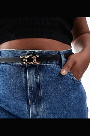 ASOS ASOS DESIGN CURVE chain link waist and hip jeans belt in