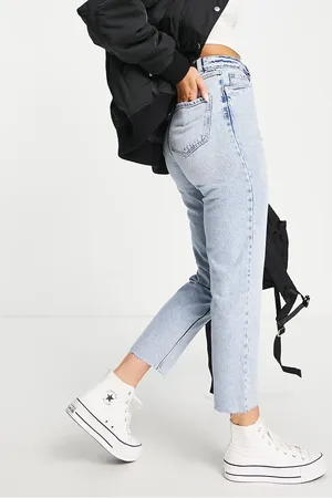 Pimkie High waist straight leg jean in bleached