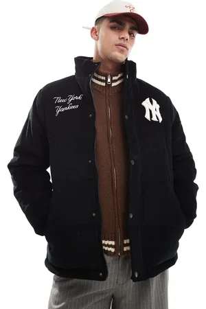 New Era NY Yankees corduroy puffer jacket in