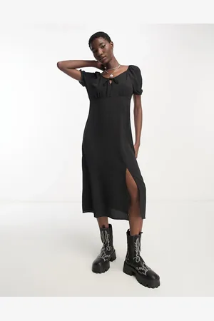 ONLY Puff sleeve milkmaid maxi dress in