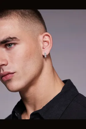 ASOS Hoop earrings with crystals in tone