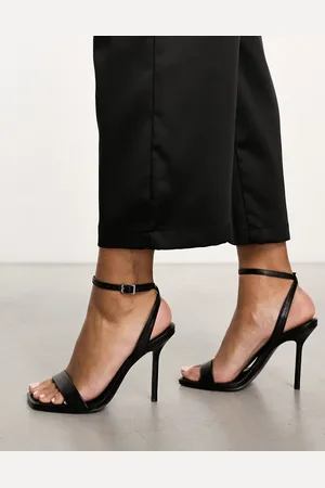 ASOS Nali barely there heeled sandals in PU