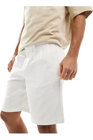 ASOS Double pleat chino short in