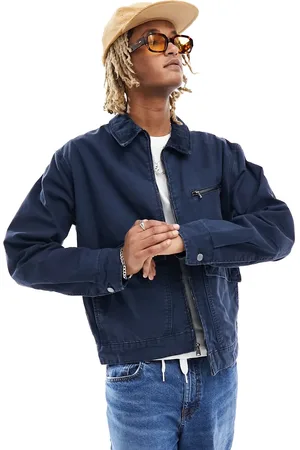 Timberland Washed canvas zip jacket in