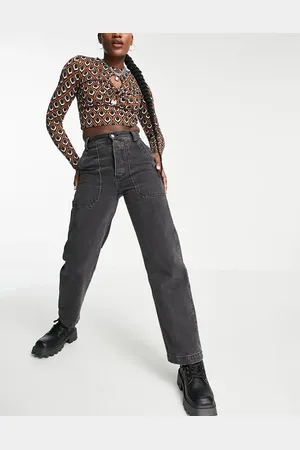 Topshop Cargo Kort jeans in washed