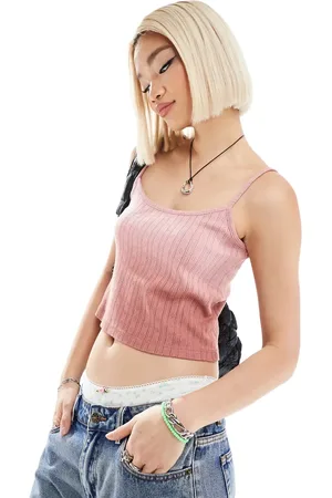 COLLUSION Pointelle gradient washed summer cami in