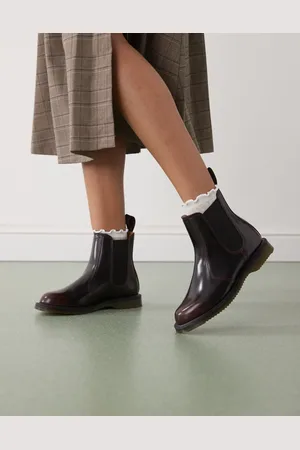 Dr. Martens Flora boots in cherry