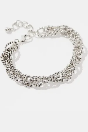 ASOS Twisted rope chain bracelet in tone