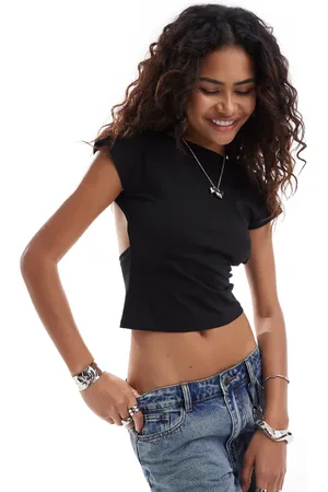 COLLUSION Shrunken tee with scoop back in