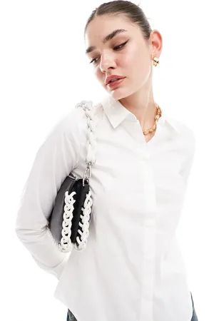 ASOS Long sleeve fitted shirt in
