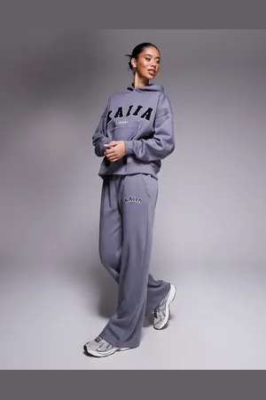 Kaiia Logo wide leg joggers co-ord in