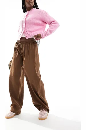 ASOS Pull on balloon trouser in chocolate