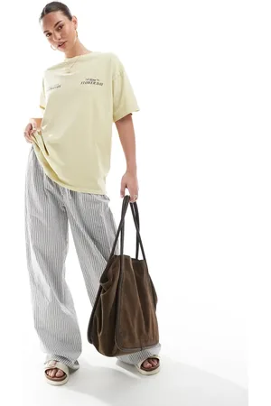 Pull&Bear Oversized boxy print tee in