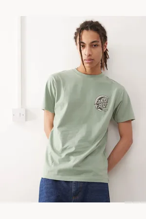 Santa Cruz Half moon logo back print t-shirt in grey