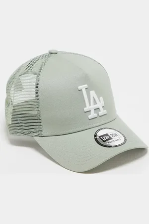 New Era LA Dodgers trucker cap in sage