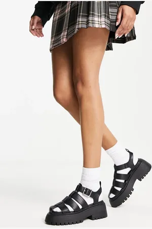 ASOS Mermaid chunky fisherman shoes in
