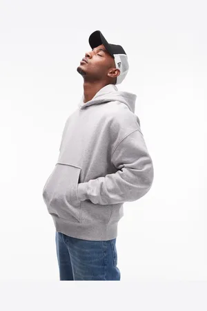Topman Premium heavyweight oversized hoodie in marl