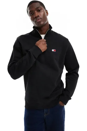 Tommy Hilfiger Badge logo 1/4 zip sweatshirt in