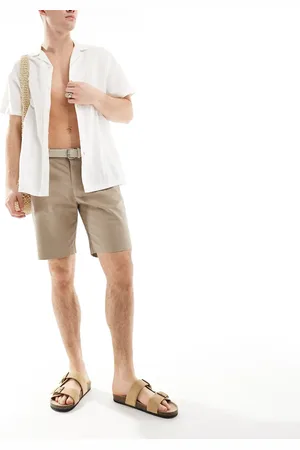 River Island Core chino shorts in beige